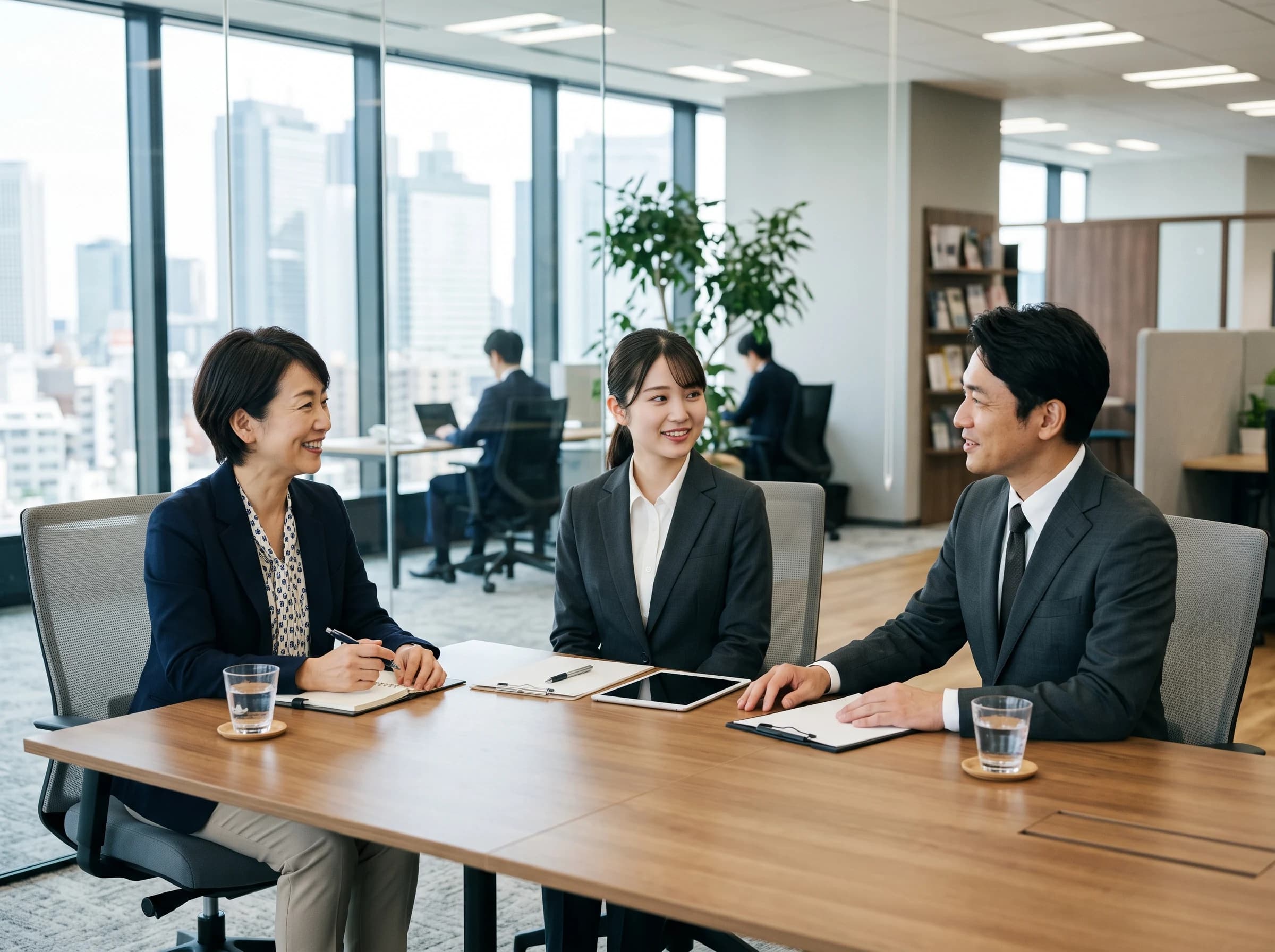 オンラインで相談する様子